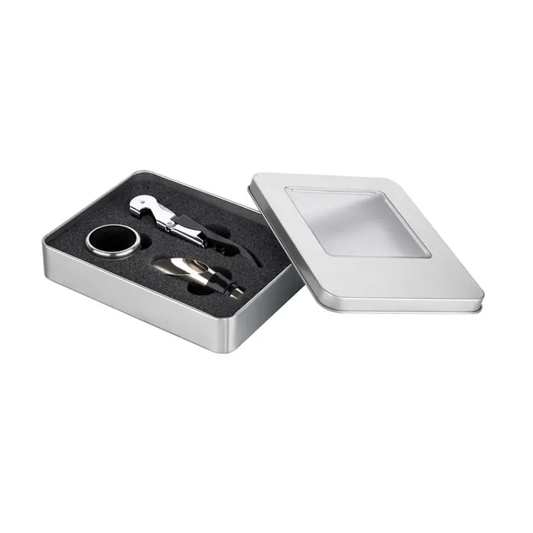 3pcs Weinzubehör Zinnbox Weinset