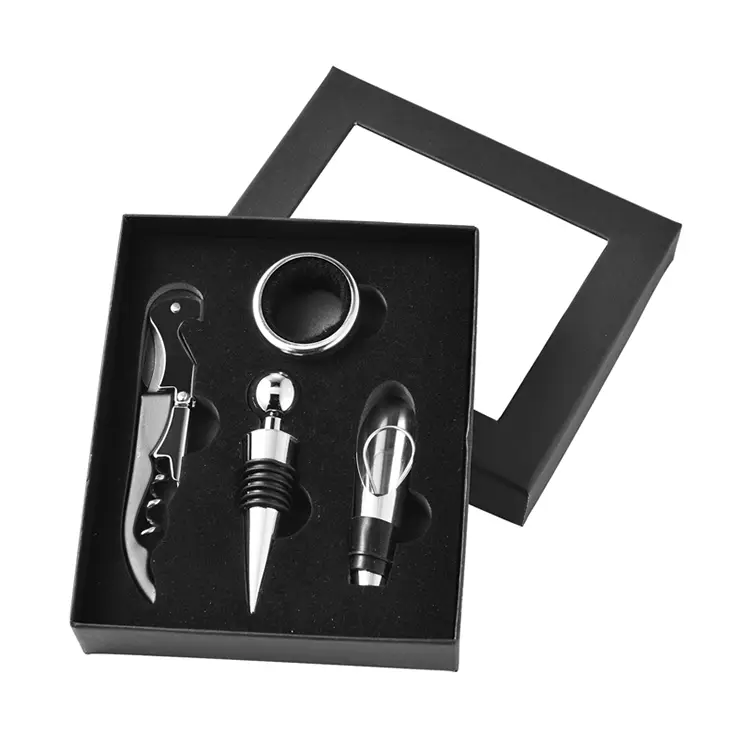 4PCS Wine Accessoires Pappschachtel Weinset