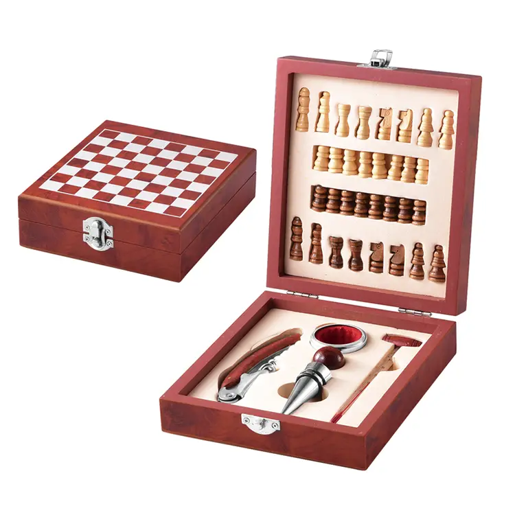 Schach Holzweinset